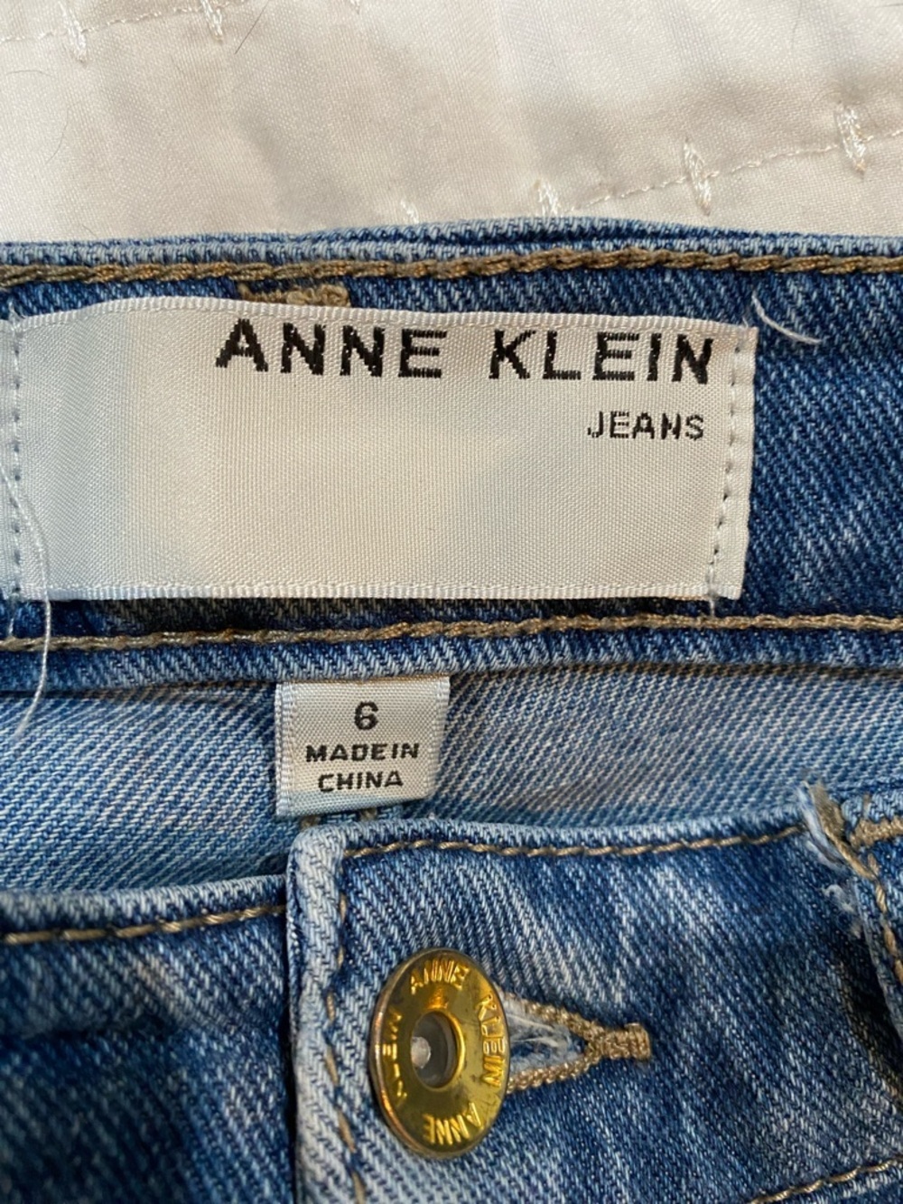 Anne Klein Light Blue Wide Leg Jeans - Picture 3 of 5